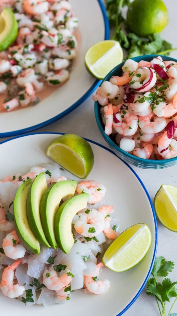 Types of Mexican ceviche