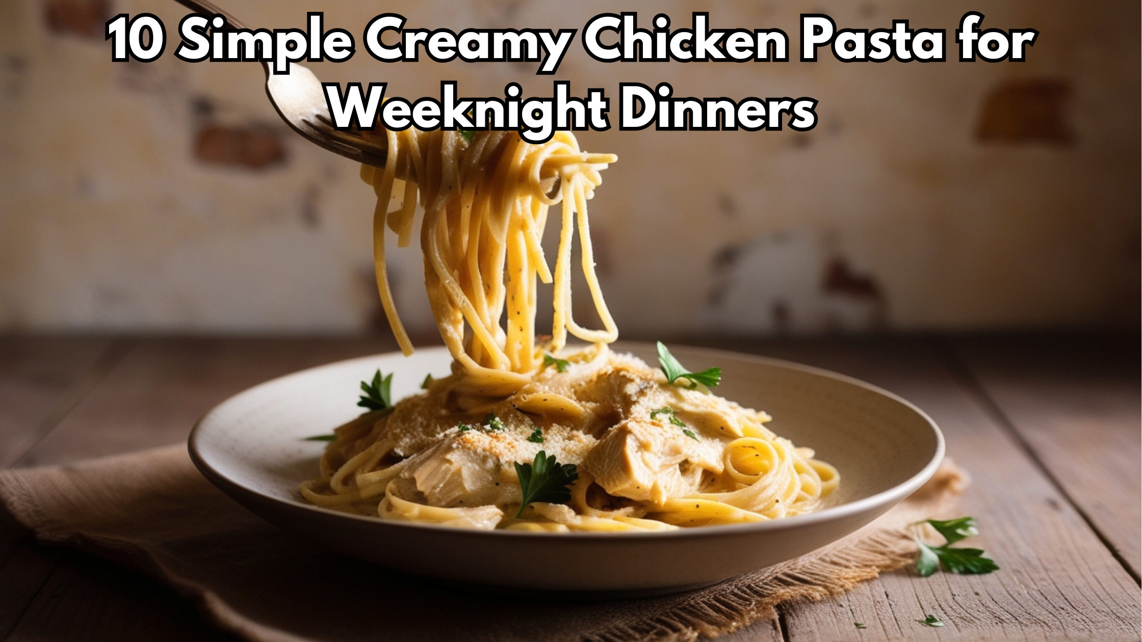 10 Simple Creamy Chicken Pasta for Weeknight Dinners