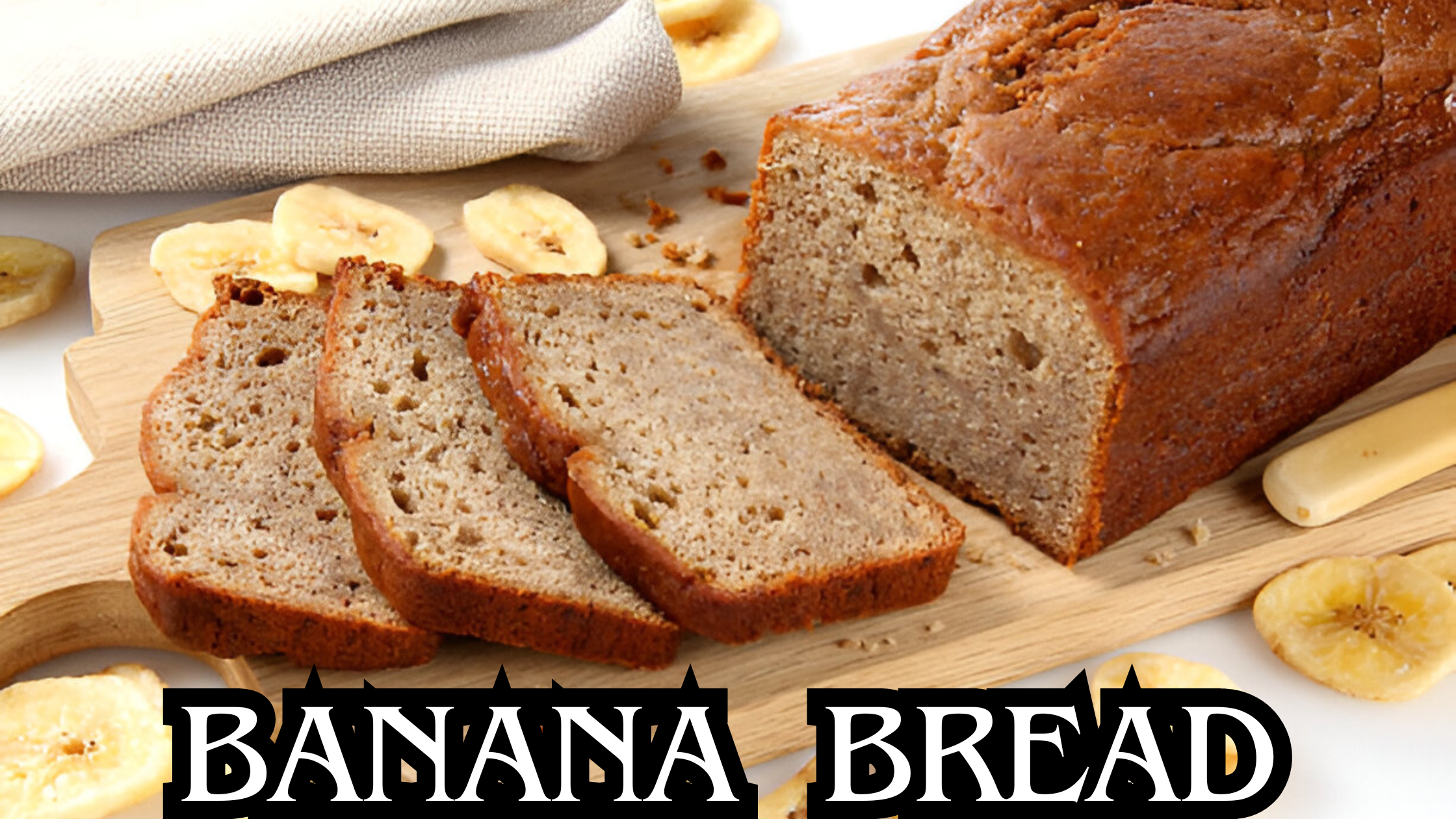 4 ingredient banana bread