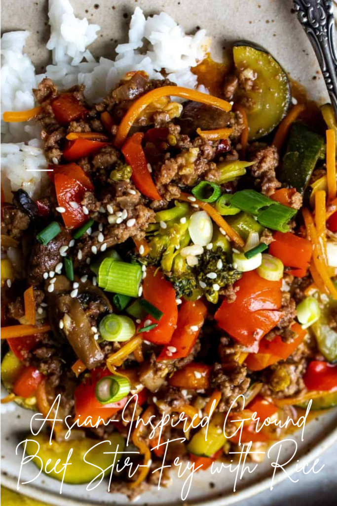 Asian-Inspired Ground Beef Stir-Fry with Rice