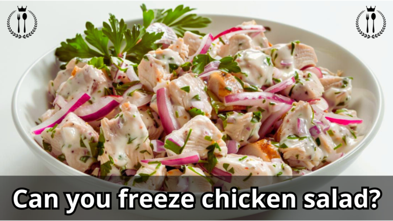 Can you freeze chicken salad?