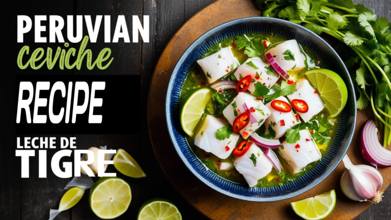 Peruvian ceviche recipe leche de tigre