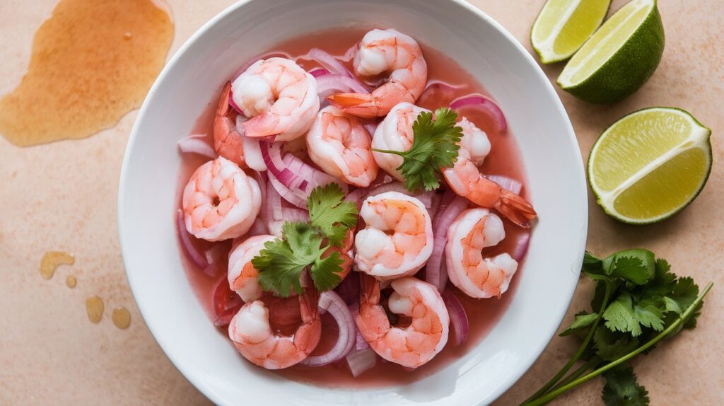 Mexican shrimp ceviche recipe with Clamato