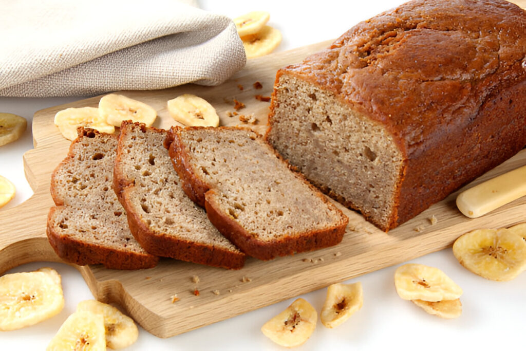 4 ingredient banana bread