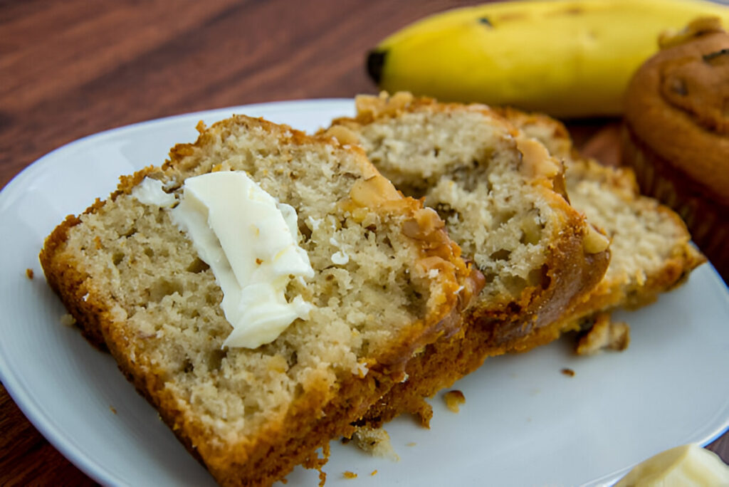 4 Ingredient Banana Bread with Mayonnaise