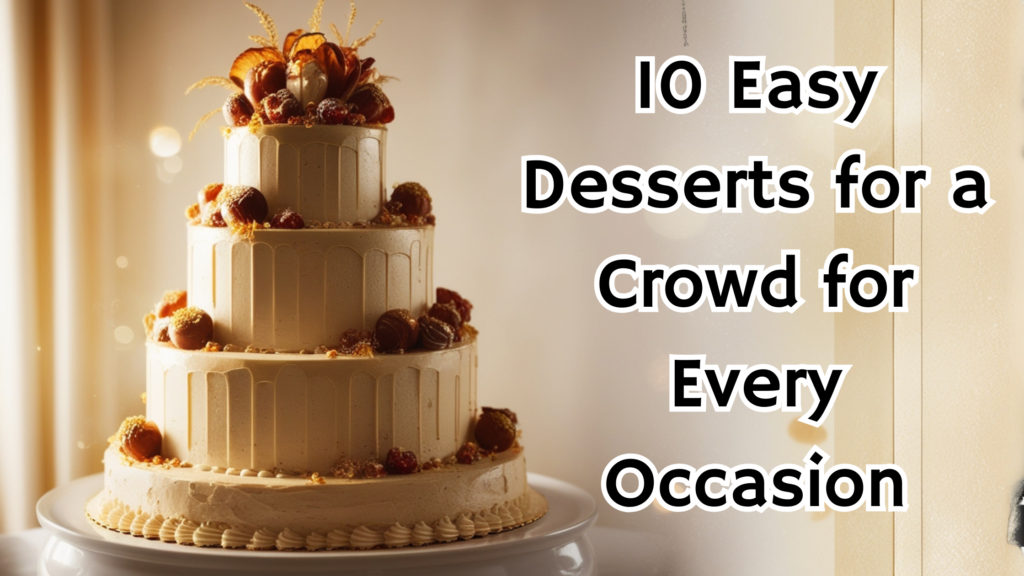 desserts for a crowd